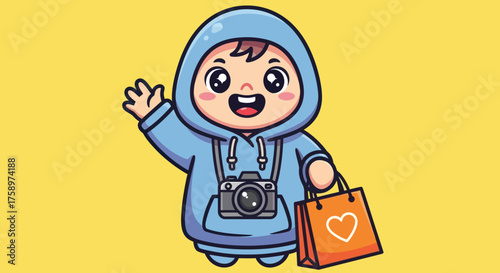 Cartoon nurse with wave