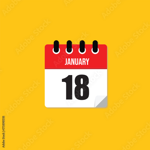 January 18 Calendar Date