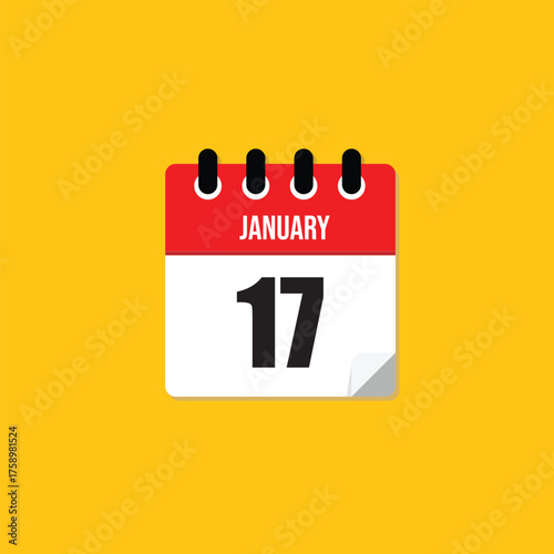 January 17 Calendar Date Reminder
