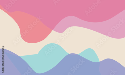 Soft pastel abstract waves gentle flowing colors gentle movement pastel ambiance.