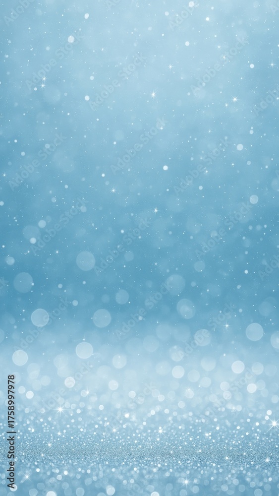 Fototapeta premium Sparkling blue bokeh background mobile wallpaper