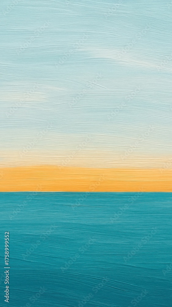 Fototapeta premium Serene abstract ocean horizon mobile wallpaper