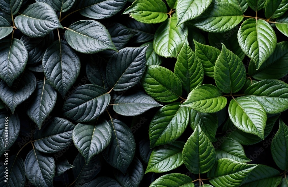 custom made wallpaper toronto digitalLush green and dark foliage leaves creating a vibrant natural pattern