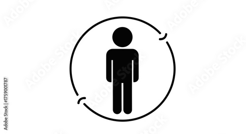 Human resources icon for staffing solutions, employee management, and diversity initiatives