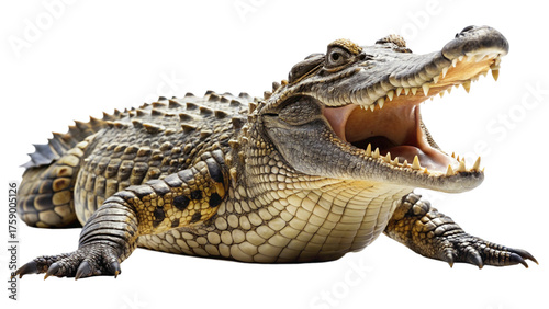crocodile isolated on white background