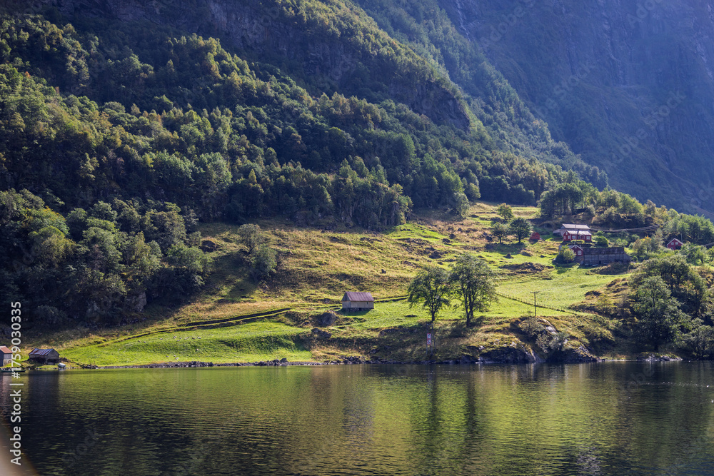 Fototapeta premium Scenic views near Bakka, Norway
