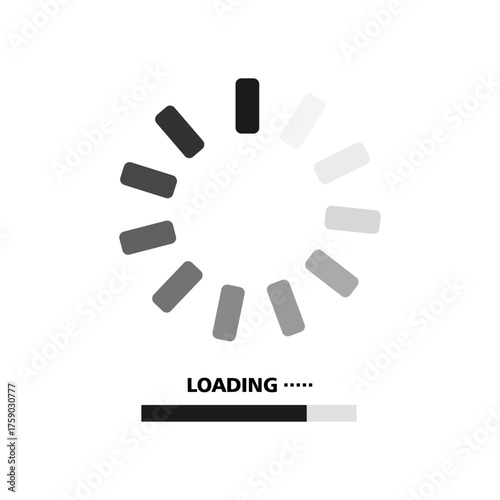 Professional download icon illustration on white background