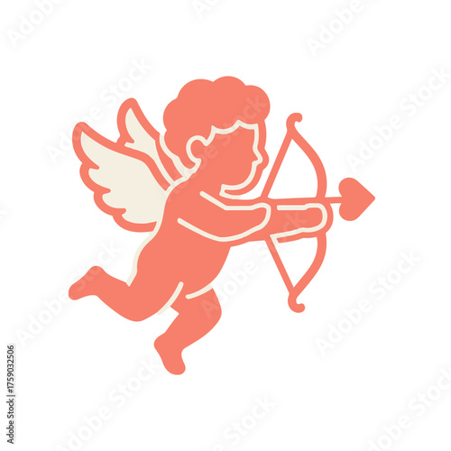 Cupid color icon vector on a white background
Vector icon on a white background