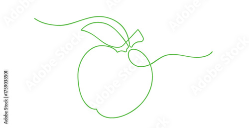 Line art apple