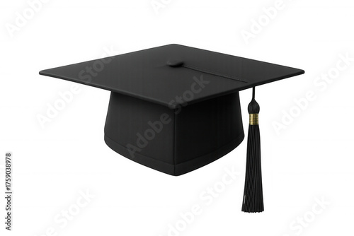Wallpaper Mural Black graduation cap with tassel symbolizing academic achievement, education, and graduation ceremony on transparent background Torontodigital.ca