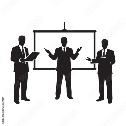 Set of vector avatar profile icon in silhouettes