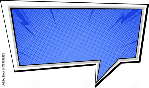 Comic Book Style Speech Bubble