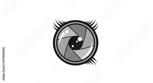 Camera lens with eyelashes