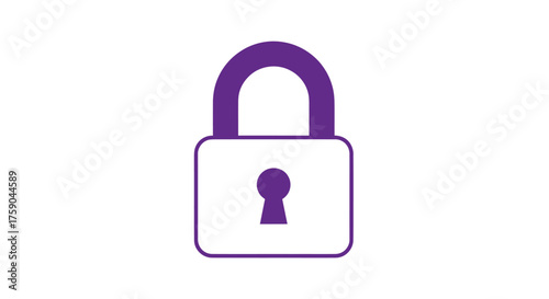 Purple padlock