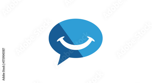 Smiling chat bubble