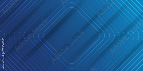 Bright blue dynamic abstract vector background with diagonal lines. 3d cover of business presentation banner for sale event night party. vector illustration