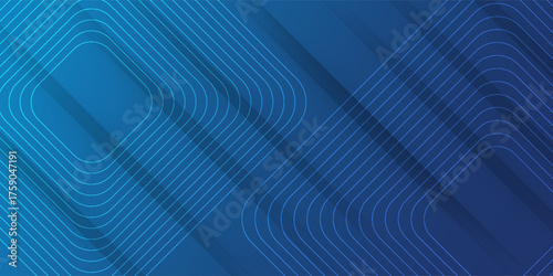 Bright blue dynamic abstract vector background with diagonal lines. 3d cover of business presentation banner for sale event night party.