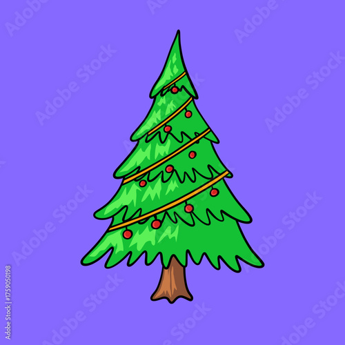 abstract christmas tree