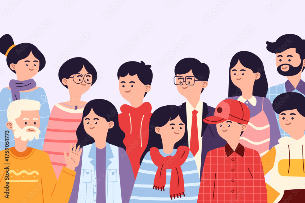 Fototapeta premium group of people holding hands together