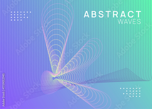 Discotheque Background. Soundwave Beat Invitation. Blue Techno Flyer. Green Fest Poster. Trance Invite. Sound Design. Edm Electro Graphic. Pink Discotheque Background