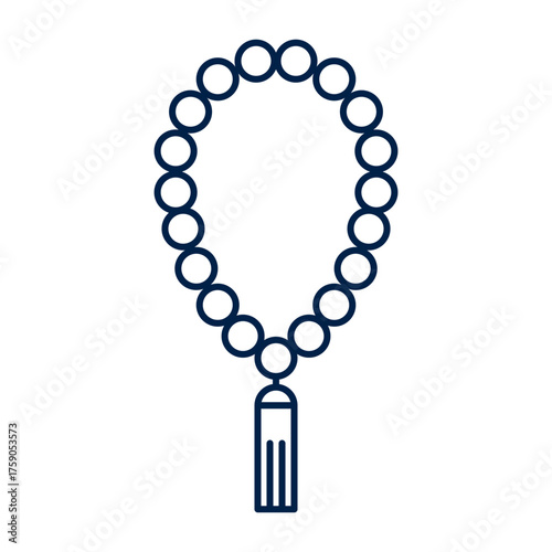 Islamic rosary vector illustration icon design trendy