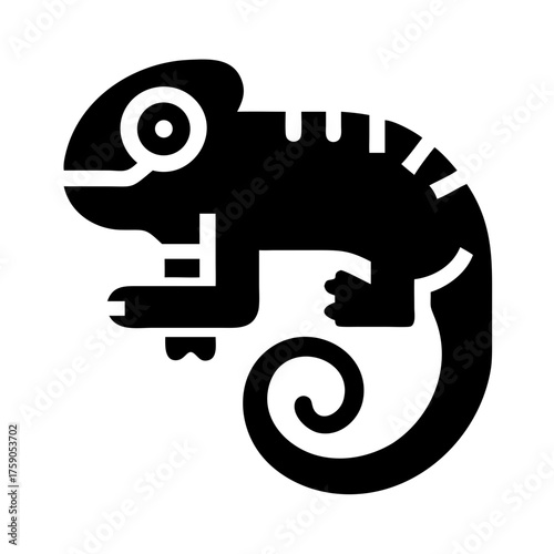 Illustration of a chameleon, representing adaptation and camouflage in nature