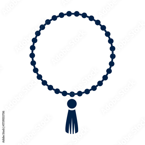 Islamic rosary vector illustration icon design trendy