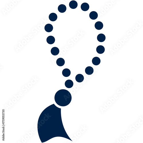 Islamic rosary vector illustration icon design trendy