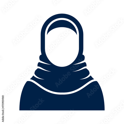 Hijab vector illustration icon design trendy