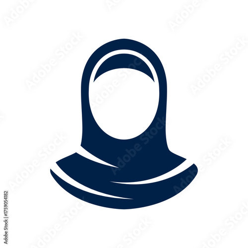 Hijab vector illustration icon design trendy