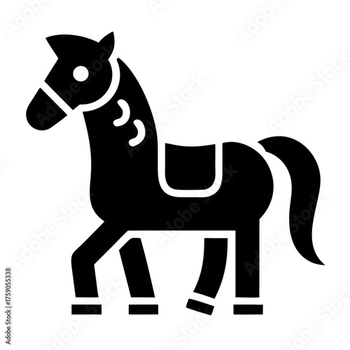 Illustration of a horse toy, a classic and timeless plaything for childrens enjoyment