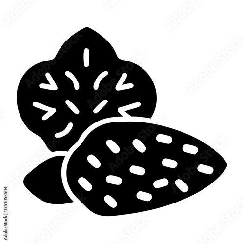 Illustration of almonds, a healthy and nutritious snack, perfect for vegan diets