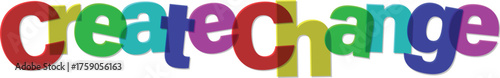 Create Change Inspiring Innovation and Growth with a fresh perspective typography for tshirt design