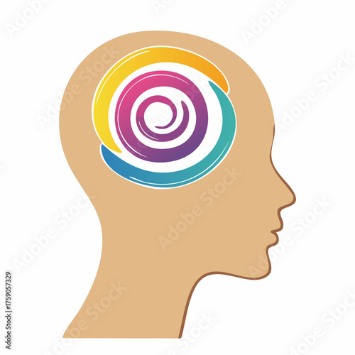 Conceptual representation of cognitive processes and inner thoughts within a human mind