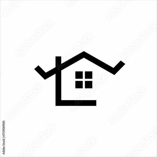 Real estate logo design with letter L concept.