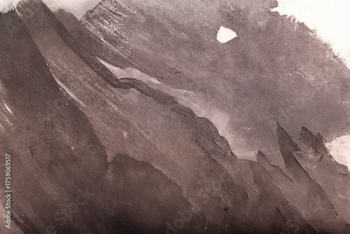 close up of brown paint brush strokes on abstract texture