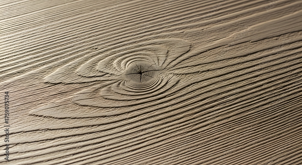 Fototapeta premium Wood Grain Close-Up: An intricate macro view captures the unique textures, patterns, and natural beauty of wood grain, showcasing the subtle elegance of the wooden surface.
