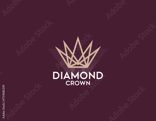 An elegant crown design that represents luxury, quality, and prestige, making it ideal for brands in fine jewelry, fashion, and high-end services.