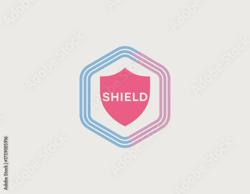 An eye-catching logo design featuring a shield and vibrant gradient, representing protection and security, perfect for organizations focused on safety and reliability.