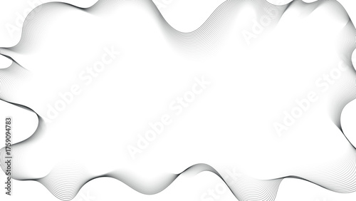 Abstract Artistic Form: A dynamic, flowing representation that uses graceful curves and subtle shading to create a mesmerizing visual experience. vector illustration