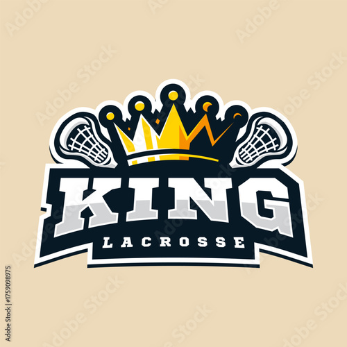 King Lacrosse Team Logo