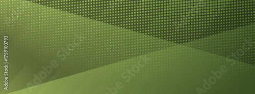 Dots halftone green color pattern gradient texture with technology digital background. Dots pop art comics with nature