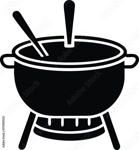Fondue pot icon.