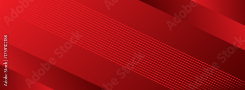 Red abstract background diagonal geometric shape with halftone. Modern fiber textured vector