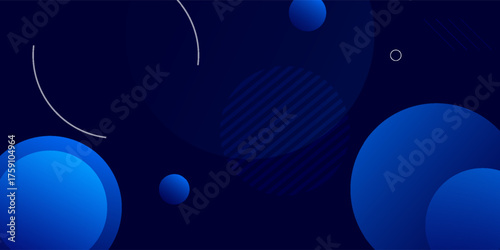 Abstract blue geometric background. Dynamic shapes composition. vector illustration. eps 10