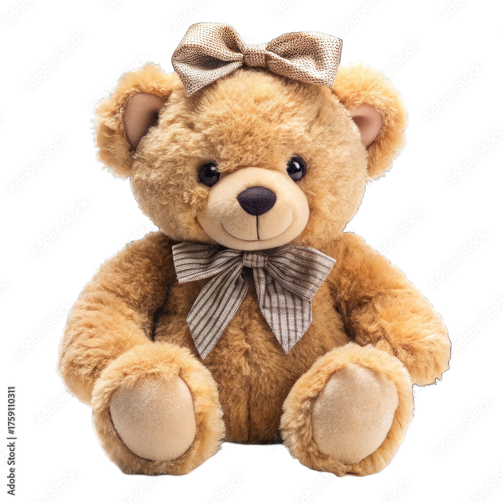 Fototapeta premium teddy bear on white background