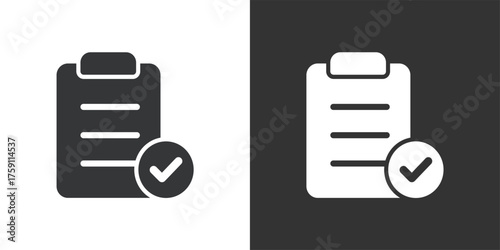 Clipboard Icon. Solid glyph series icon