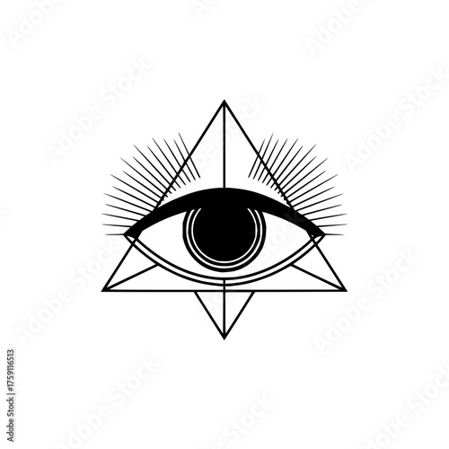 Explore all seeing eye providence vector design illuminati symbol triangle graphic illustration and art