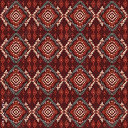ethnic boho seamless pattern in boho style. tribal texture. print background. cloth design, wallpaper, web.