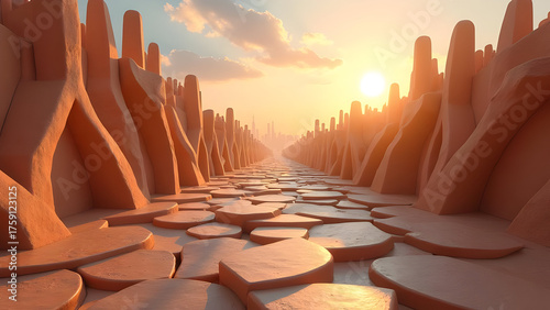 Raking Light, Clay Tessellate